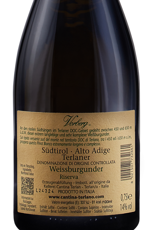Alto Adige Pinot Bianco Riserva Vorberg
