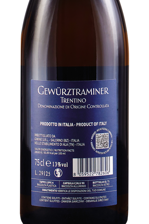 Vigneti Delle Dolomiti Traminer Aromatico Goldener