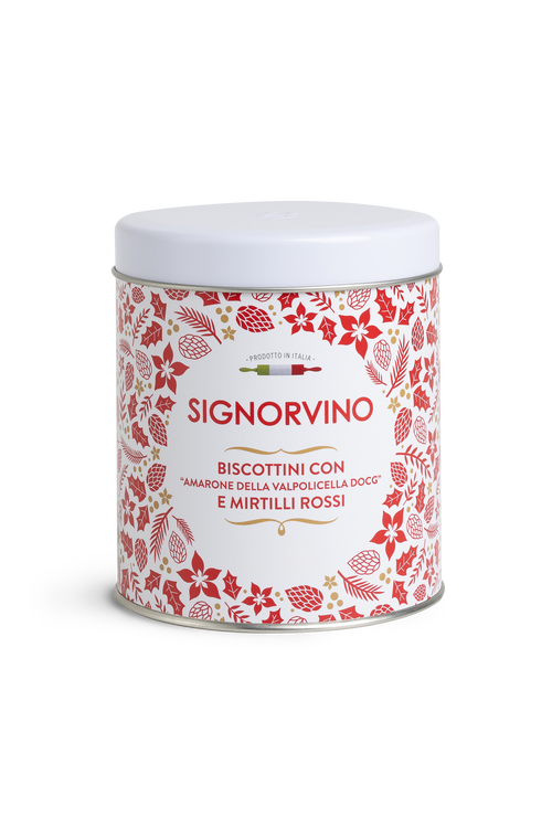 Biscottini all'Amarone della Valpolicella e mirtilli rossi