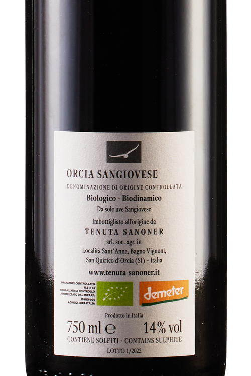 Orcia Sangiovese Aetos Bio