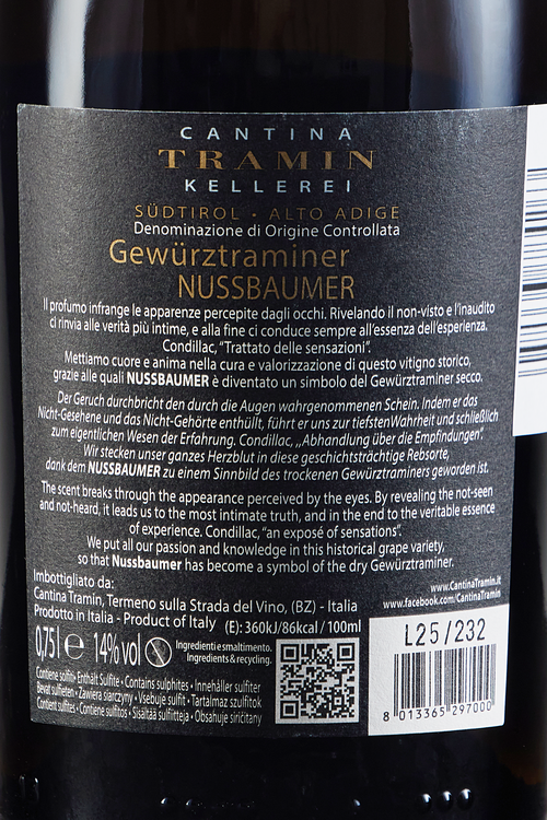 Alto Adige Gew&uuml;rztraminer Nussbaumer