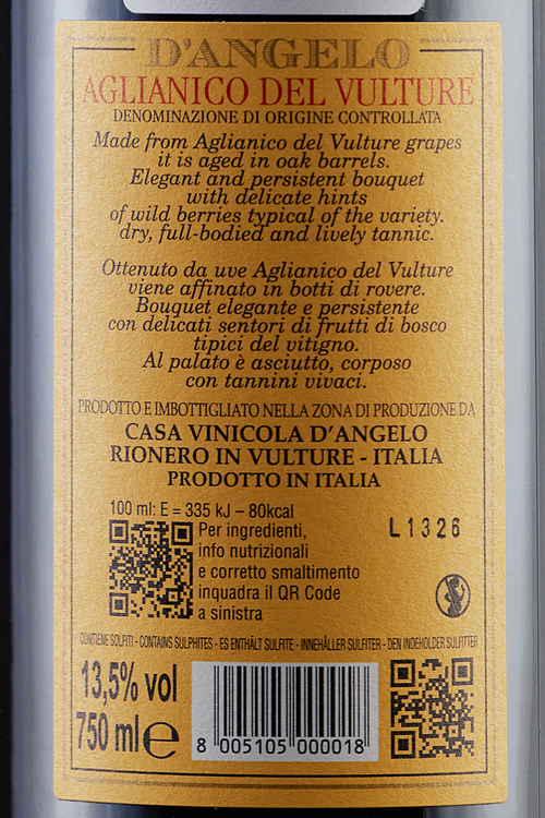Aglianico Del Vulture