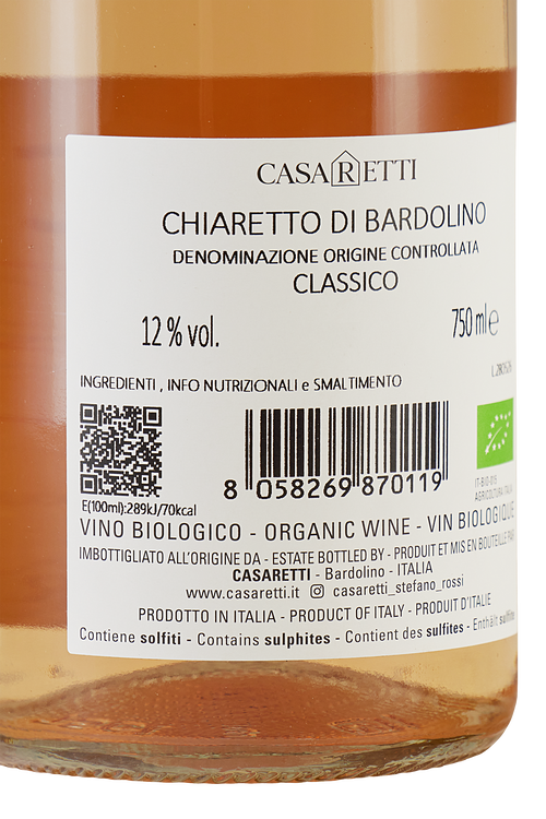 Bardolino Classico Chiaretto bio