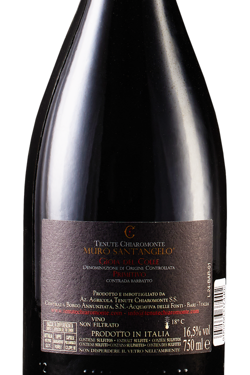 Puglia Primitivo Muro Sant'Angelo Contrada Barbatto