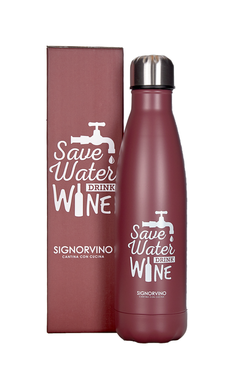 Bottle "Save water drinking wine"