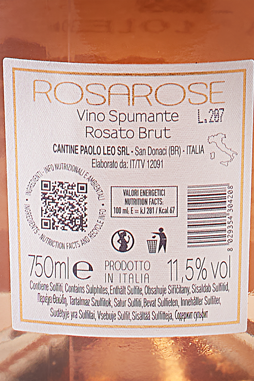 Puglia Spumante Brut Negroamaro Monticello