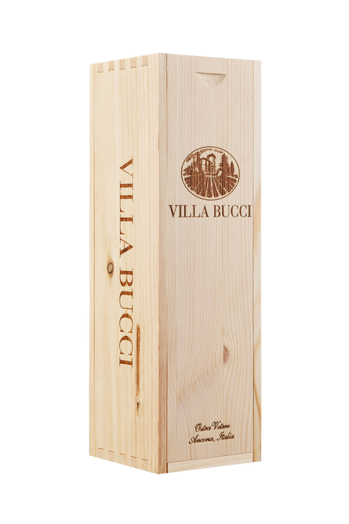 Cassetta in legno per 1 bottiglia "Villa Bucci"