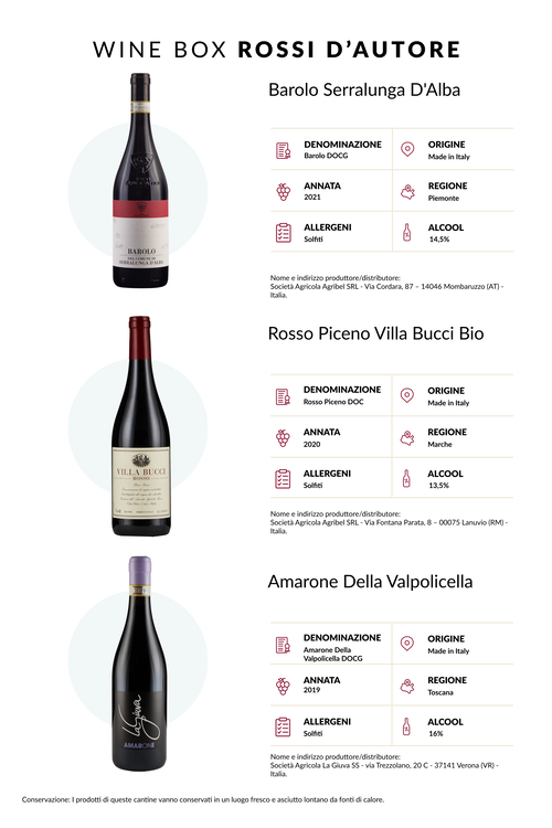 Wine Box Rossi d'Autore