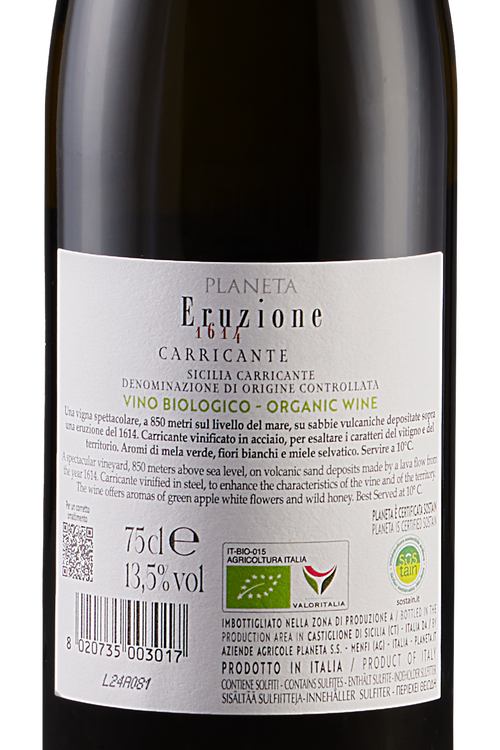 Sicilia Eruzione 1614 Carricante Bio