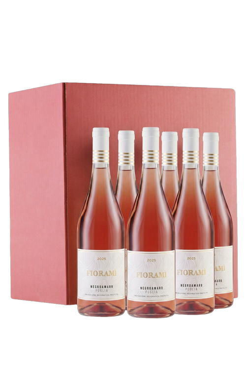 Confezione da 6 bottiglie Negramaro Rosato Fiorami