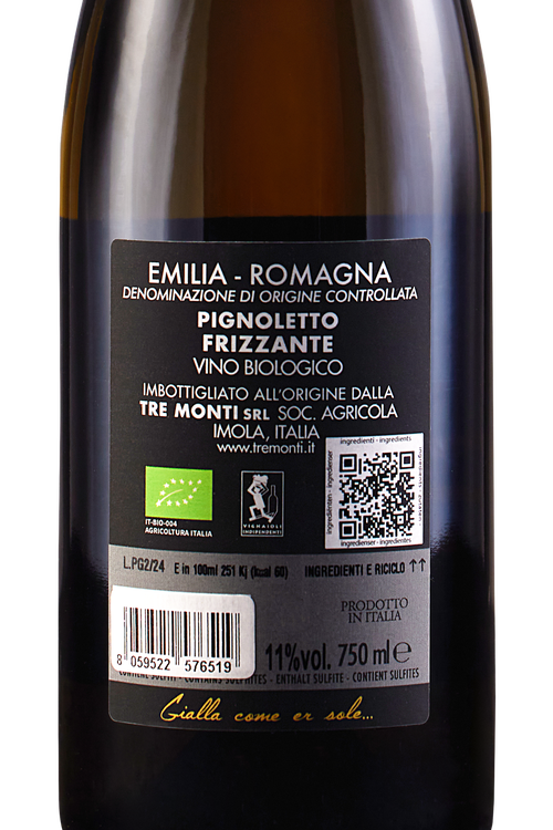 Colli Bolognesi Pignoletto Frizzante bio
