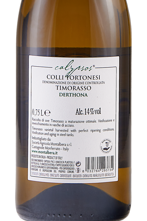 Colli Tortonesi Timorasso Derthona Calypsos
