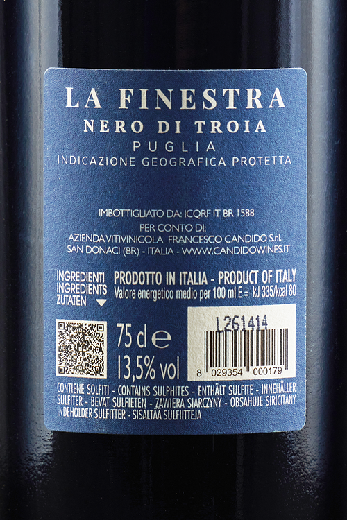 Puglia Nero Di Troia La Finestra