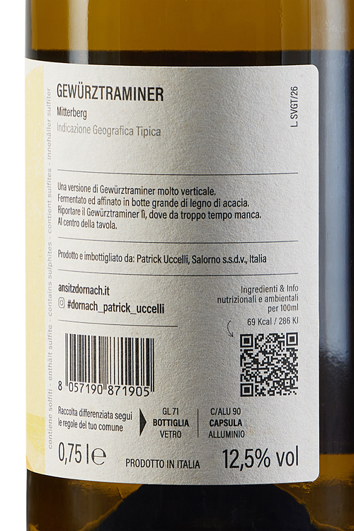 Mitterberg Gew&uuml;rztraminer In Caso di Sete Bio