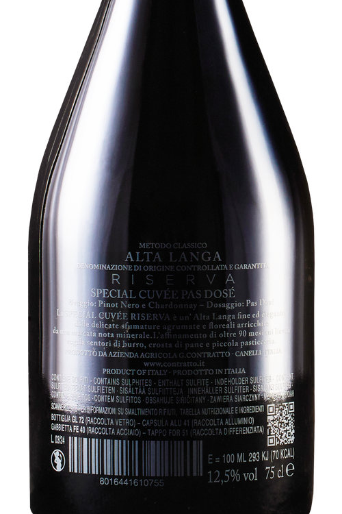 Alta Langa Dosaggio Zero Riserva Special Cuv&eacute;e