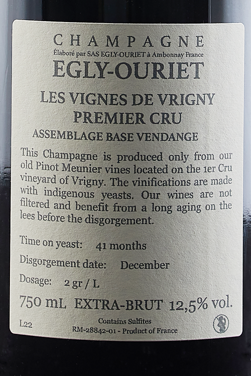 Champagne Premier Cru Les Vignes De Vrigny