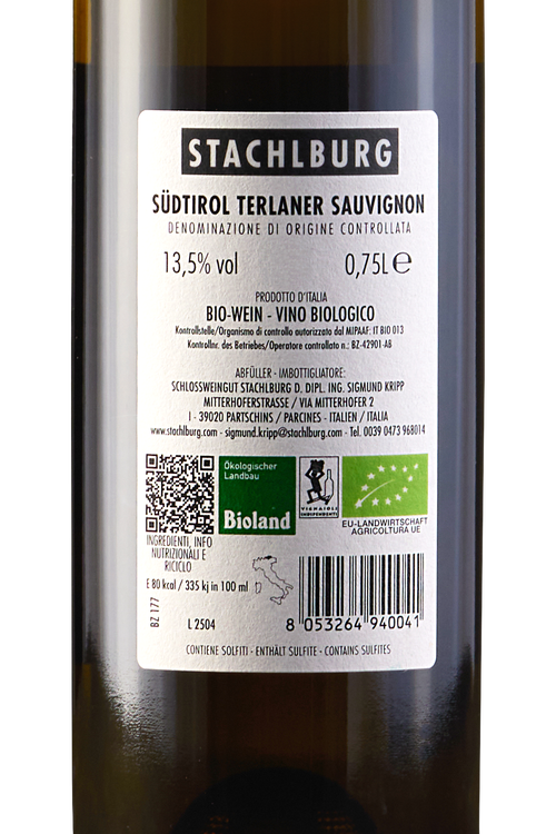 Alto Adige Sauvignon Terlaner Bio