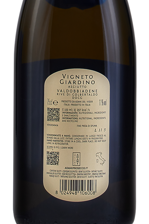 Prosecco Valdobbiadene Superiore Dry Vigneto Giardino