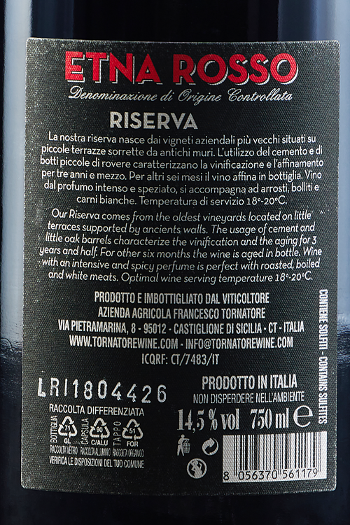 Etna Rosso Riserva