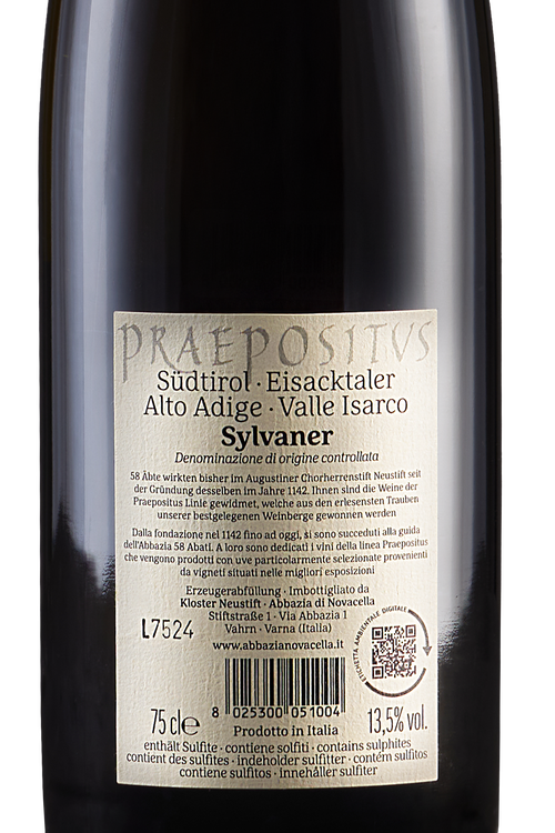 Alto Adige Valle Isarco Sylvaner Praepositus