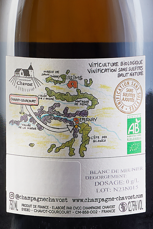 Champagne Brut Nature Blanc De Meunier