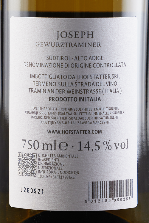 Alto Adige Gew&uuml;rztraminer Joseph