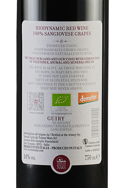 Rubicone Sangiovese Guiry Bio
