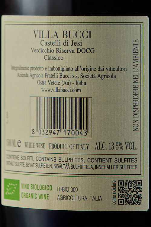 Verdicchio dei Castelli di Jesi Classico Riserva Bio