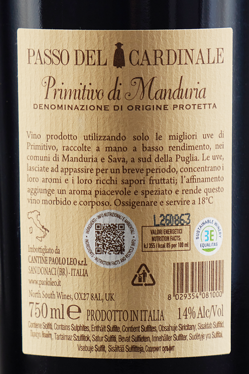 Primitivo Di Manduria Cardinale