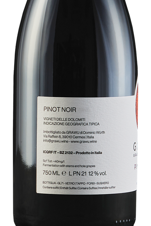 Vigneti delle Dolomiti Pinot Nero Grappolo Intero