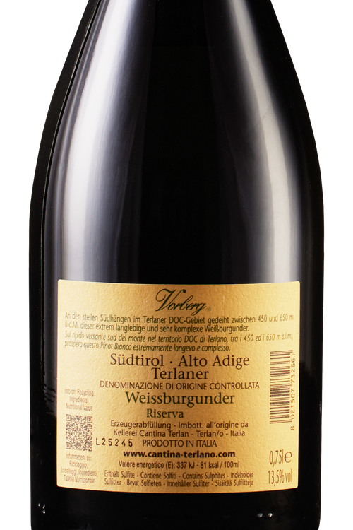 Alto Adige Pinot Bianco Riserva Vorberg