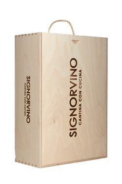 Cassetta legno tre bottiglie