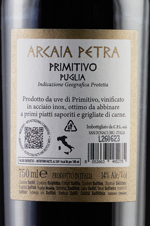 Puglia Primitivo Arcaia Petra