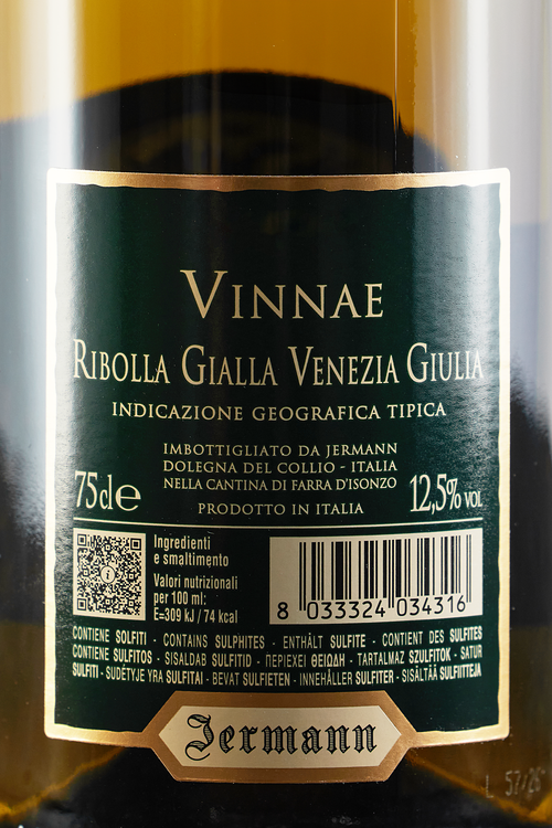 Venezia Giulia Ribolla Gialla Vinnae