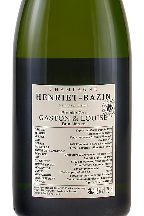 Champagne Premier Cru Nature Gaston E Louise