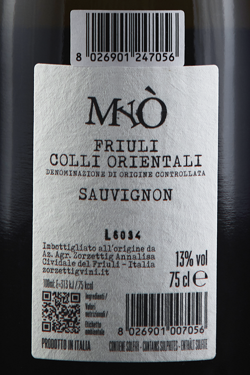 Friuli Colli Orientali Sauvignon Myo