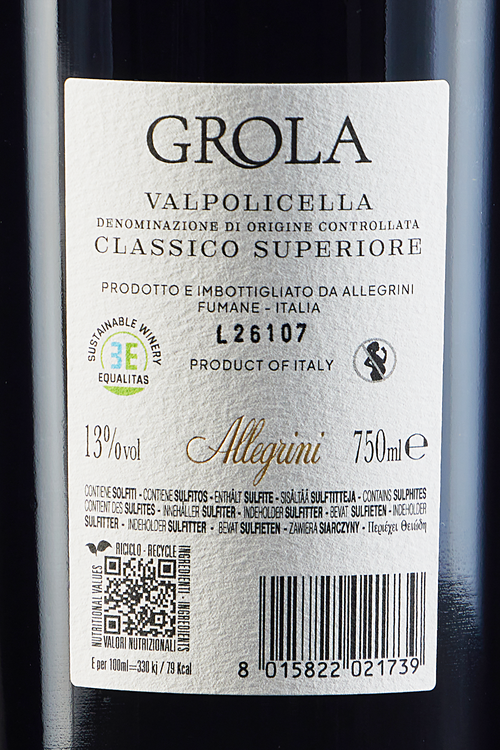 Valpolicella Classico Superiore Grola