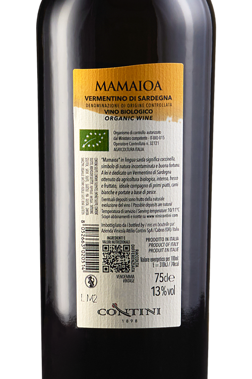 Vermentino di Sardegna Mamaioa bio