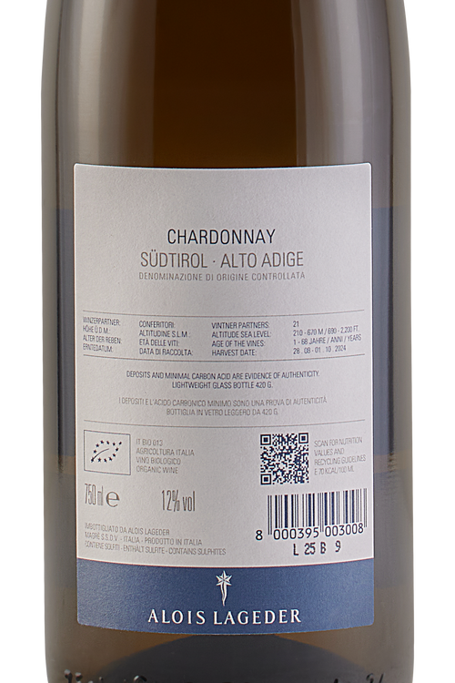 Alto Adige Chardonnay bio