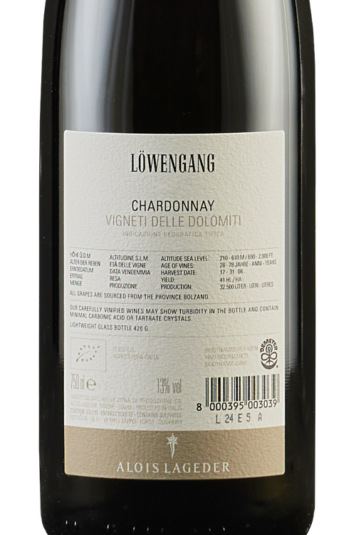 Alto Adige Chardonnay Löwengang bio