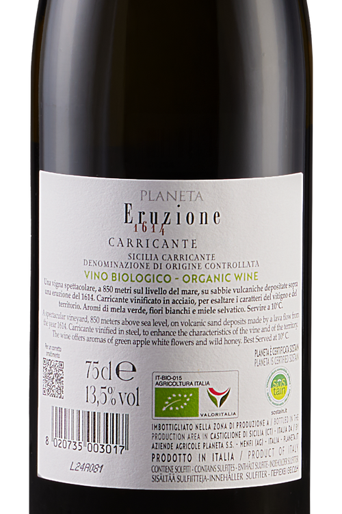 Sicilia Eruzione 1614 Carricante Bio