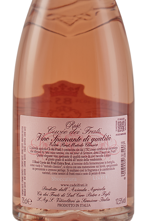 Spumante Extra Brut Metodo Classico Rosé Cuvée dei Frati
