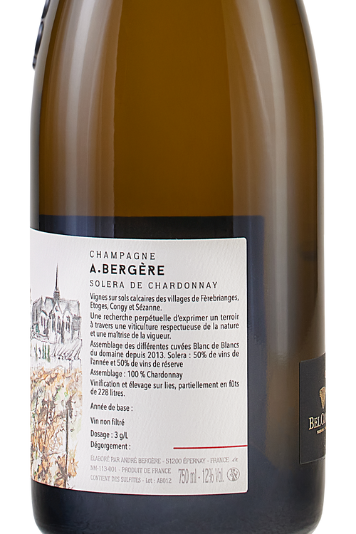 Champagne Brut Blanc De Blancs Solèra