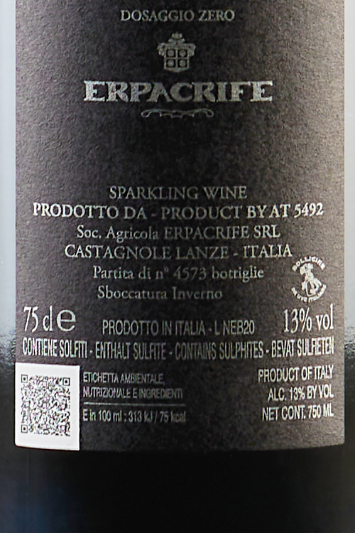 VSQ Ros&eacute; Dosaggio Zero Nebbiolo Metodo Classico