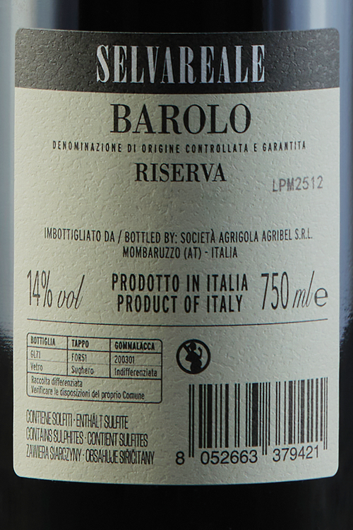 Barolo Riserva Selvareale