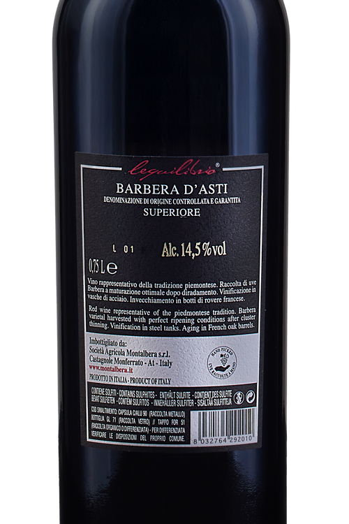 Barbera D'Asti Lequilibrio