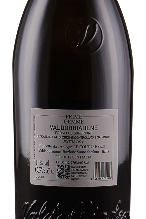 Prosecco Valdobbiadene Superiore Extra Dry Prime Gemme