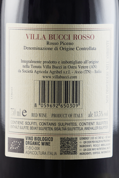 Rosso Piceno Villa Bucci Bio
