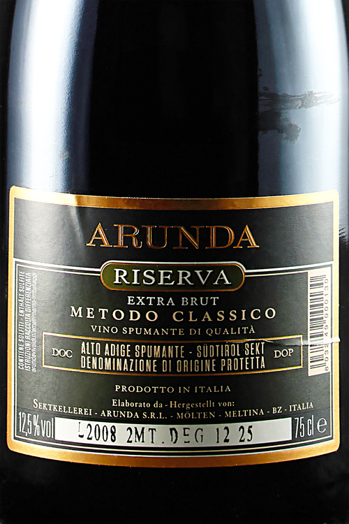 Alto Adige Extra Brut Metodo Classico Riserva