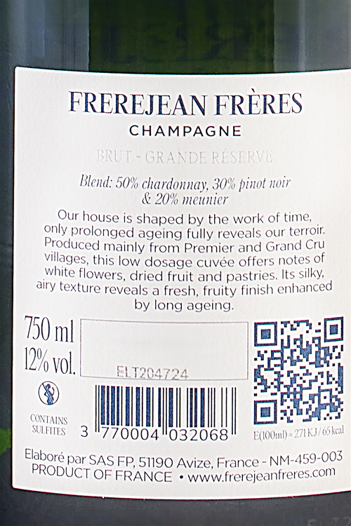 Champagne Brut Grande R&eacute;serve